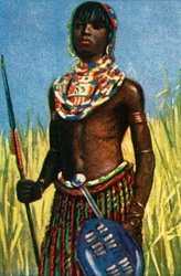 Afrikansk kriger, c1928.