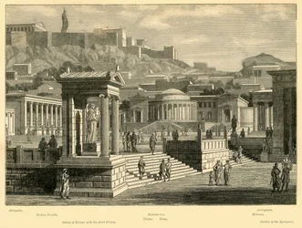 Agora i Athen restaureret, 1890.