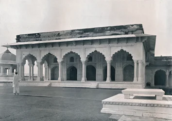Agra. Dewan-i-Khas eller Hall of Public Audience, c1910.