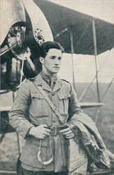 Albert Ball, britisk pilot fra første verdenskrig og modtager af Victoria Cross, c1917 c1937