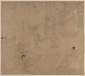 Album med daoistiske og buddhistiske temaer: Kings of Hells: Leaf 32, 1200-tallet.