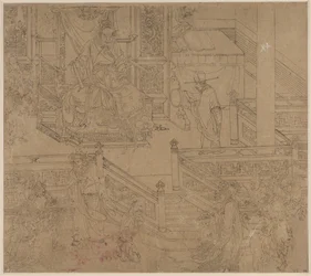 Album med daoistiske og buddhistiske temaer: Kings of Hells: Leaf 40, 1200-tallet.