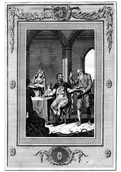 Alfred Den Store deler sit brød med en fattig pilgrim, 9. århundrede, 1772