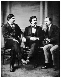 Alfred Townsend, Mark Twain og David Gray, 1871 1955