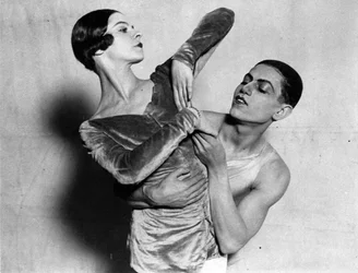 Alice Nikitina og Serge Lifar, russiske balletdansere, 1924