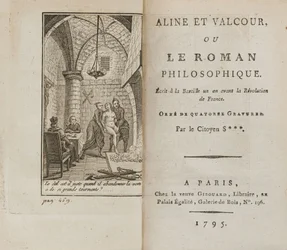 Aline og Valcour eller, The Philosophical Roman af Marquis de Sade, 1795.