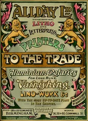 Allday Ltd - annonce, 1907