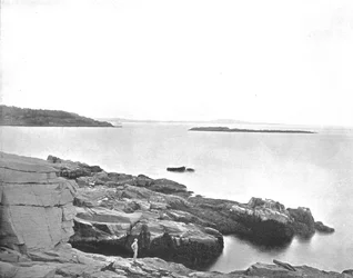 Langs kysten, Bar Harbor, Maine, USA, c1900.