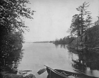 Blandt de tusinde øer i St. Lawrence, c1897.