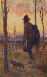 En australsk solnedgang, 1923.