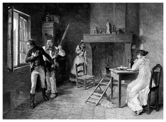 En hændelse i den hvide terror, 1815, 1895