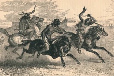 Et indisk hestevæddeløb, c1800-tallet