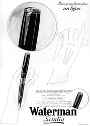 En annonce for Waterman-penne, 1938