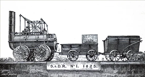 Et motorlokomotiv, jeg byggede af George Stephenson