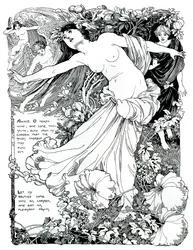 En illustration til Højsangen om Salomon, 1899