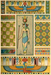 Gammel egyptisk dekoration, 1898.