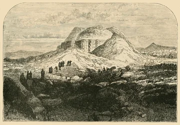 Gamle ruiner ved Mugher, 1890.