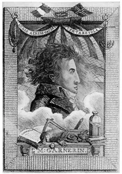 Andre Jacques Garnerin, fransk aeronaut og den første faldskærmsudspringer, c1800 1910