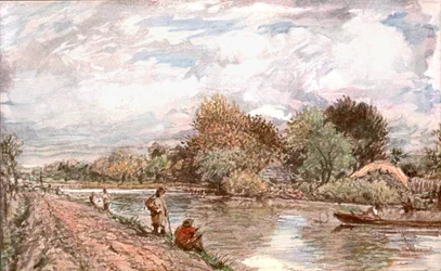 Lystfiskere, c1900.