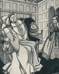 Anne Boleyn modtager et stort chok, c1934