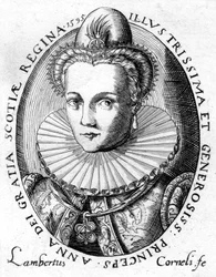 Anne af Danmark, dronningekonsort af kong James I af England og VI af Skotland