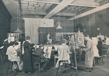Antikvitets- og livskurser ved Ontario College of Art, Toronto, c1913
