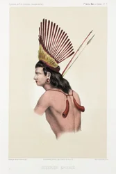 Apinage kriger, Brasilien, c 1843-1847