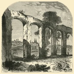 Akvædukt ved Poitiers, af Old Pictonernes Hovedstad, 1890.