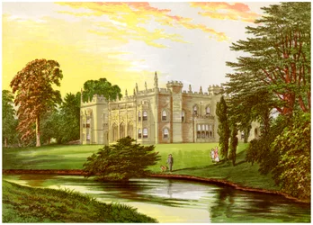 Arbury Hall, Warwickshire, hjemsted for familien Newdegate, c1880