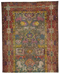 Armensk Kouba tæppedel, c1800-tallet, 1928