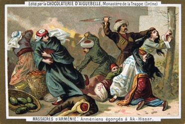 Armeniere får halsen skåret over ved Ak-Hissar, 1895