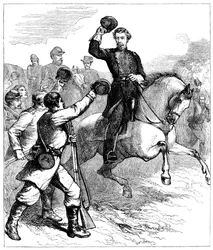 General McClellans ankomst til Williamsburg, Virginia, 1862 c1880