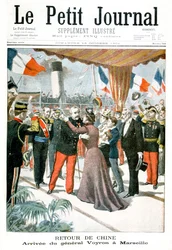 General Voyrons ankomst til Marseille ved hans hjemkomst fra Kina, 1901
