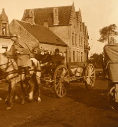 Artilleri bevæger sig op ad linjen, c1914-c1918