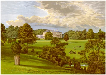 Ashcombe Park, Staffordshire, hjemsted for Sneyd-familien, c1880