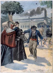 Attentatet på Elisabeth af Bayern af Luigi Lucheni, 1898