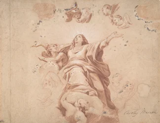 Jomfruens antagelse efter Carlo Maratta, 1600-tallet.