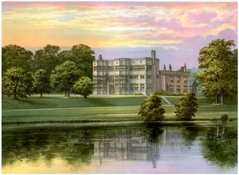 Astley Hall, Lancashire, hjemsted for Baronet de Hoghton, c1880