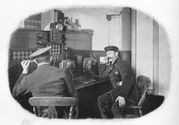 Ved telefonen, London Fire Brigade, c1900 1901