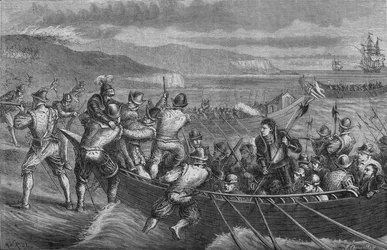 Angreb på Isle of Wight, juli 1545, c1880
