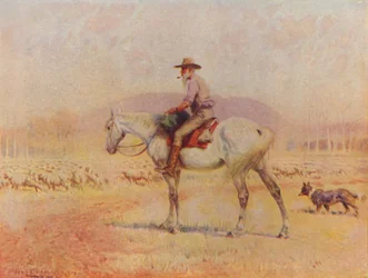 Australsk fårefarmer, 1924