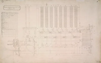 Babbage Engines, Difference Tegning af sidebilledet af Difference Engine No 2
