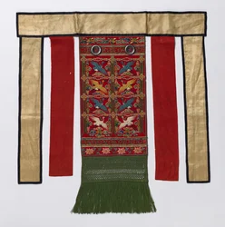 Rygforklæde til den kongelige ceremonikåbe, slutningen af 1800-tallet-begyndelsen af 1900-tallet.