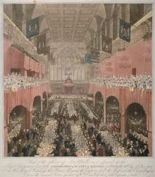 Banket i Guildhall, City of London, 1814-1815.