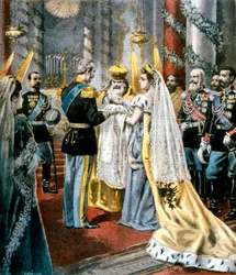 Dåben af storfyrstinde Tatjana, datter af Nikolaj 2. af Rusland, 1897