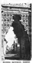 Baroda Gateway, Dabhoi, Gujarat, Indien, c1925
