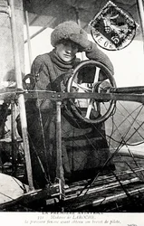 Baronesse Raymonde Delaroche, fransk flyver, 1909