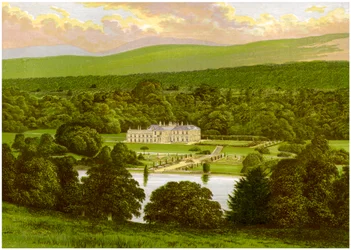 Barons Court, County Tyrone, Nordirland, hjemsted for hertugen af Abercorn, c1880