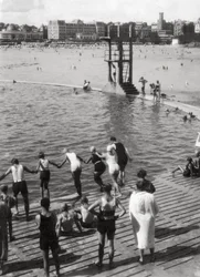 Badebassin, Dinard, Bretagne, Frankrig, 20. århundrede