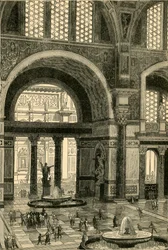 Caracallas bade restaureret, 1890.